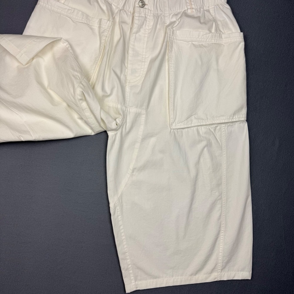 We The Free Costa Pull-On Harem Pants Women XL White Cargo Baggy Utility Chic - Picture 12 of 14
